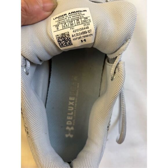 UA Under Armor sneakers deluxe foam dual layer comfort sock liner gray size 8 - Picture 4 of 4
